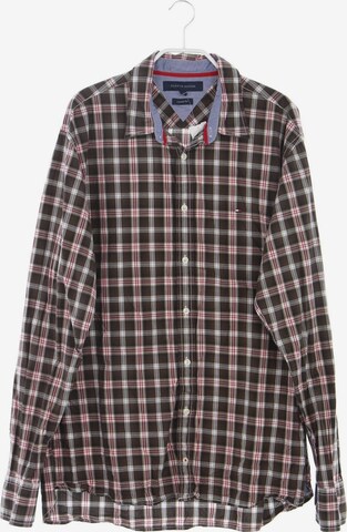 TOMMY HILFIGER Button Up Shirt in L in Brown: front