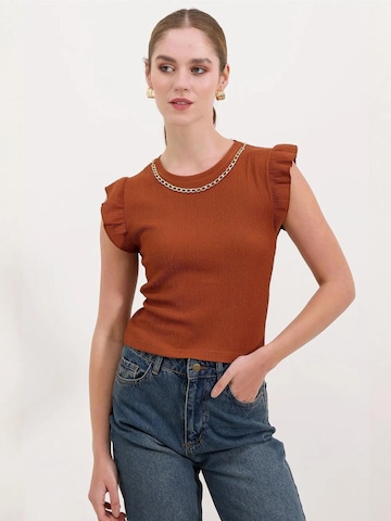 Bigdart Bluse in Braun