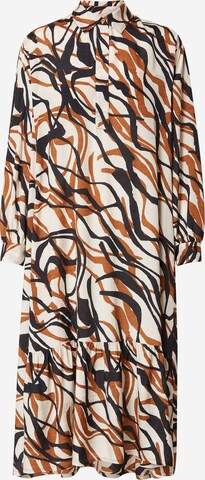 Masai Shirt Dress 'MANarai' in Brown: front
