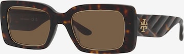 Lunettes de soleil Tory Burch en marron : devant