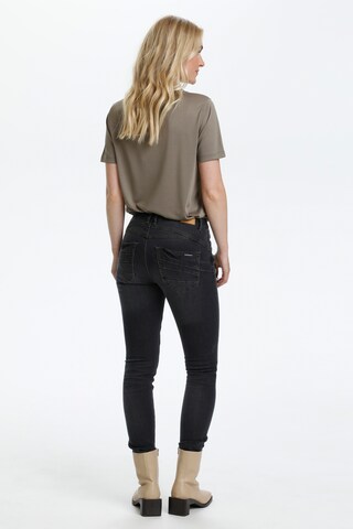 Skinny Jean 'Bibiana' Cream en noir