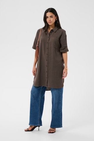 Kaffe Shirt 'KAVafla' in Brown