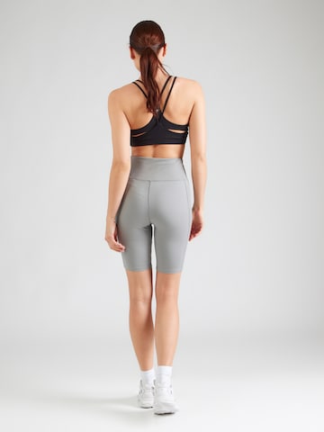 Reebok Skinny Športne hlače 'LUX PEACHED' | siva barva