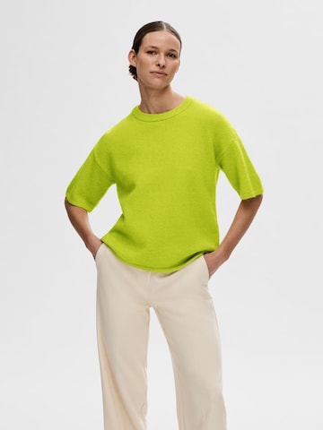 SELECTED FEMME Pullover 'MALINE-LILIANA' i grøn: forside