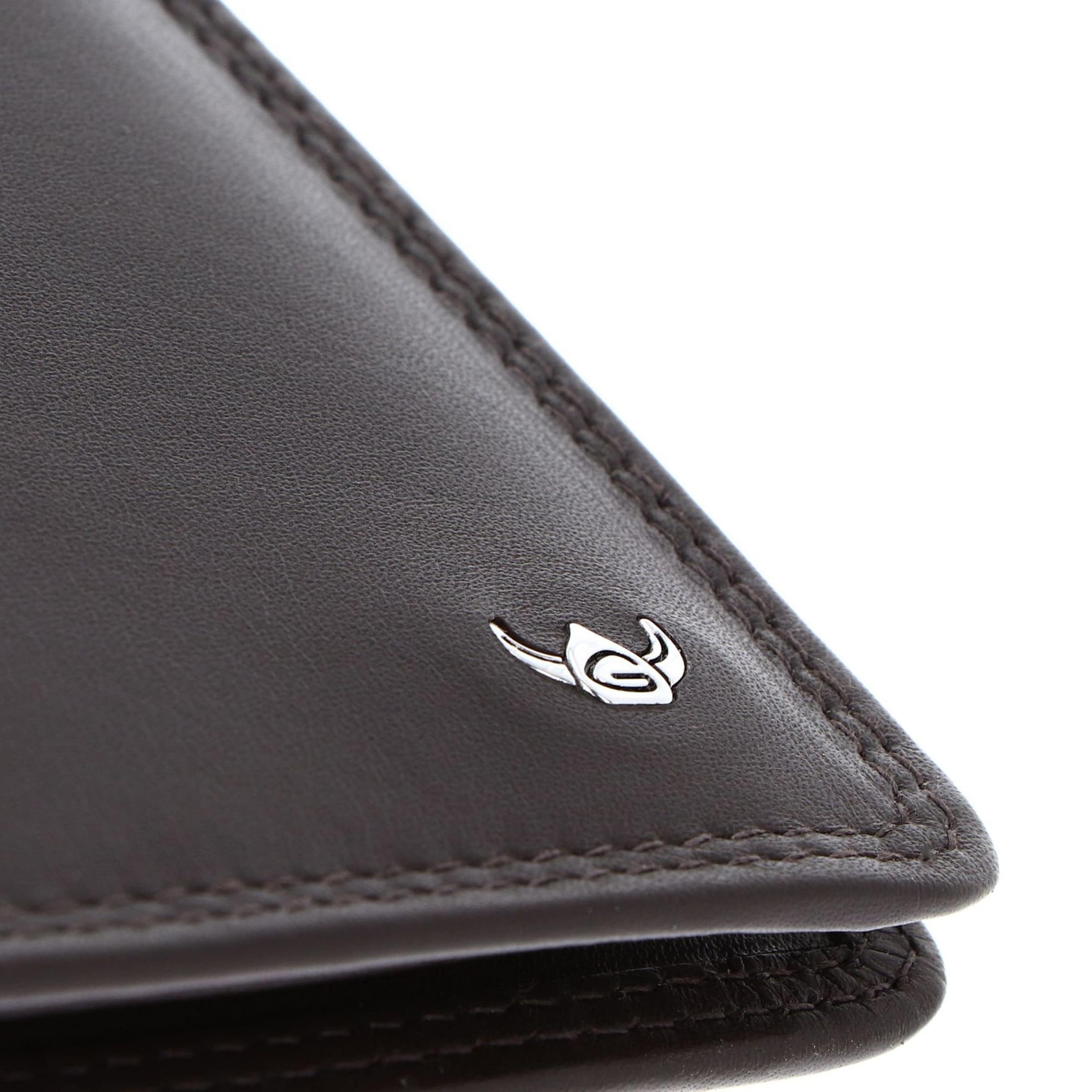 Porte-monnaies 'RFID' GOLDEN HEAD en marron