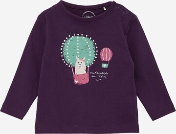 T-Shirt s.Oliver en violet : devant