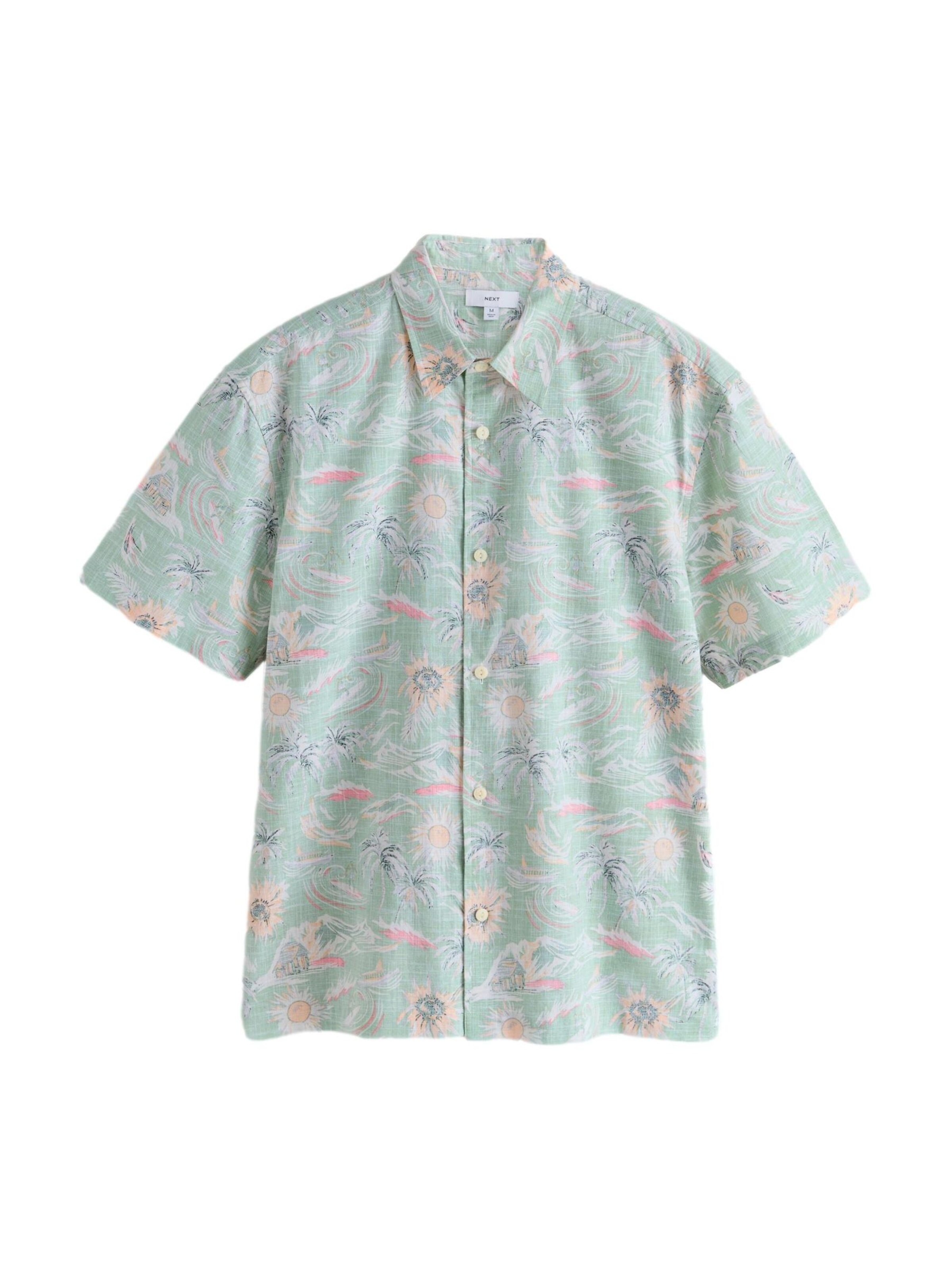 Next Regular fit Overhemd in Groen: voorkant