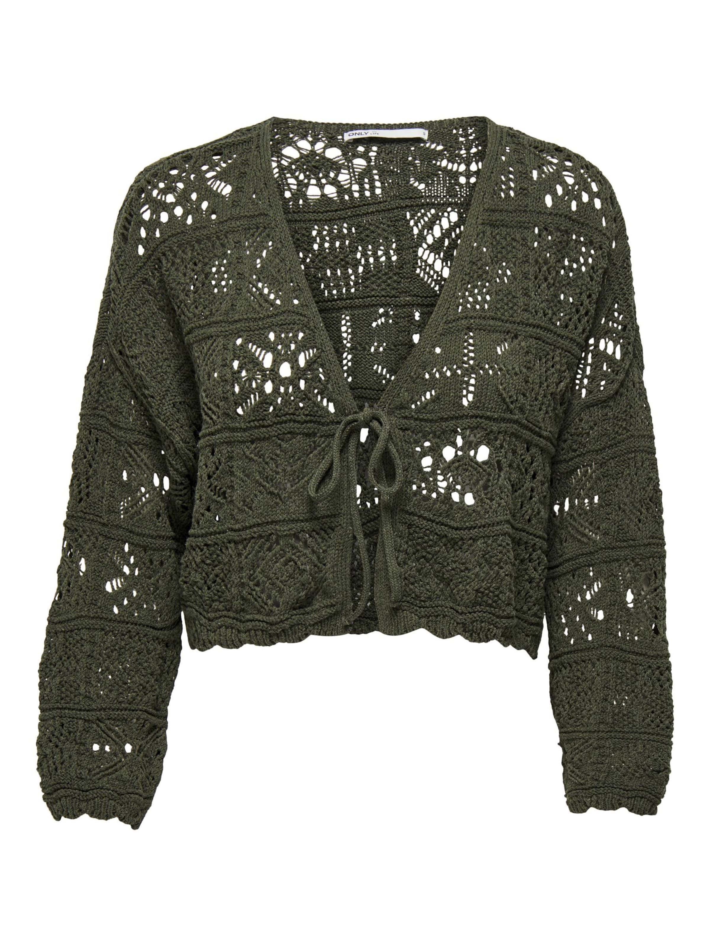 Cardigan 'ONLBeach' ONLY en vert : devant