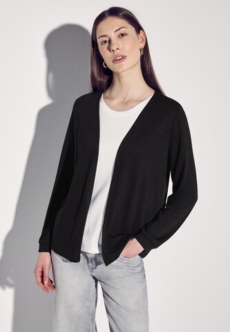 STREET ONE Strickjacke in Schwarz