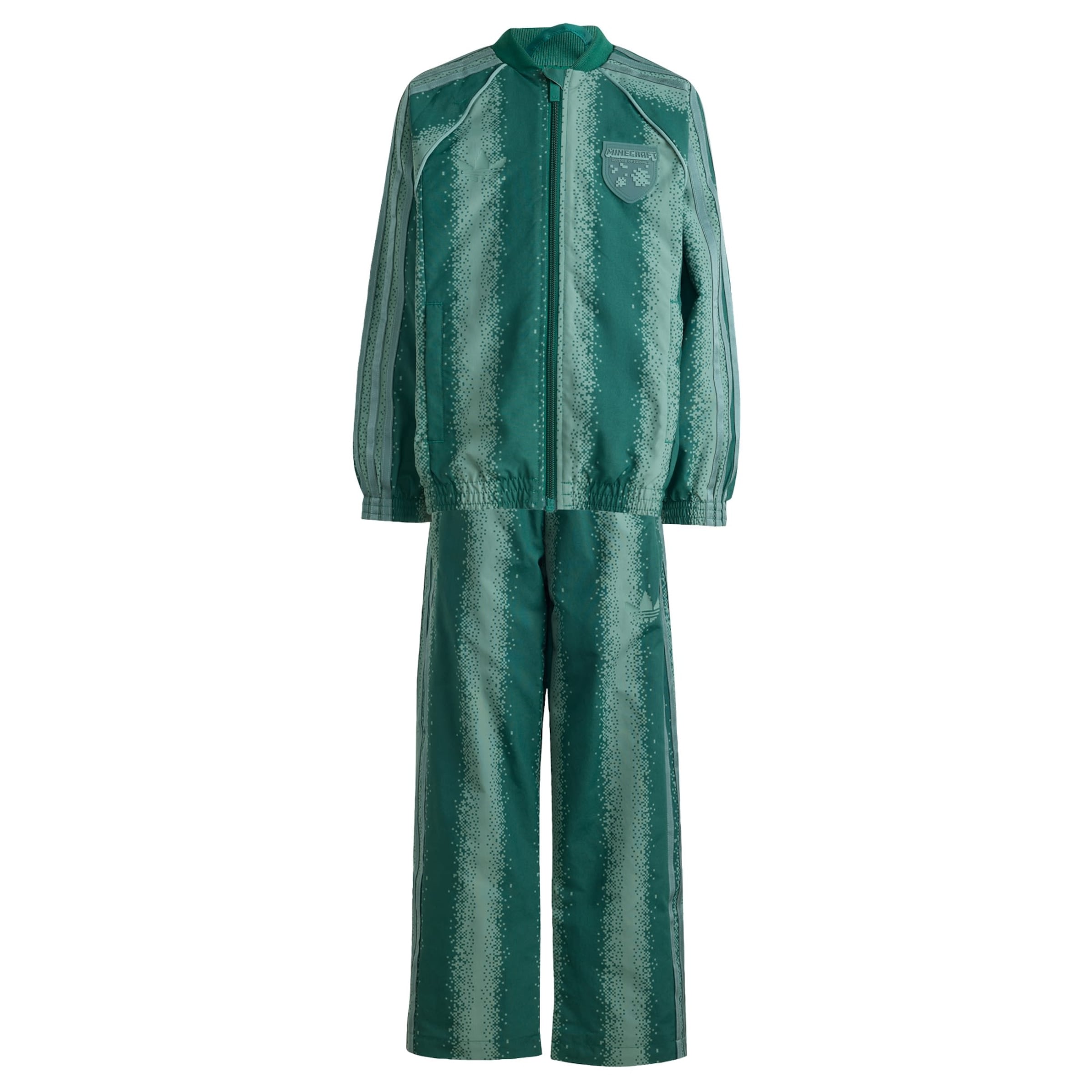 Tuta da jogging 'Minecraft Sst' di ADIDAS ORIGINALS in verde: frontale