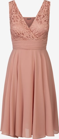 Robe de cocktail Kraimod en rose : devant