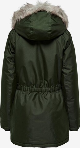 Only Tall Winterparka 'Iris' in Groen