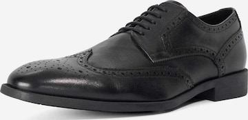 Dune LONDON Schnürschuh 'Sunni' in Schwarz: Vorderseite