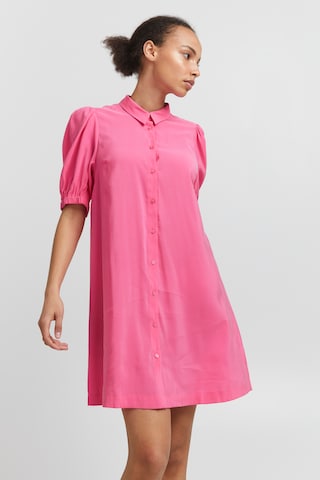 ICHI Shirt Dress 'CASSIOPEIA' in Pink: front