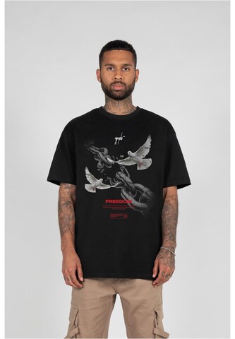 MJ Gonzales T-Shirt 'Freedom' in Schwarz: predná strana