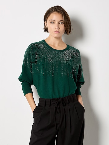 Pull-over ' ' Apricot en vert : devant