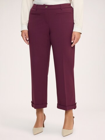 Coupe slim Pantalon Fiorella Rubino en rouge