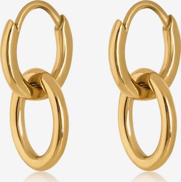 Akitsune Ohrringe 'Unity' in Gold: Vorderseite