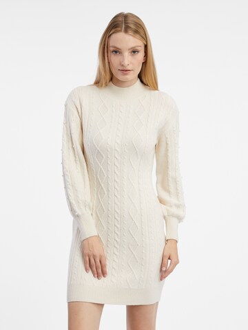 Orsay Knitted dress in Beige: front