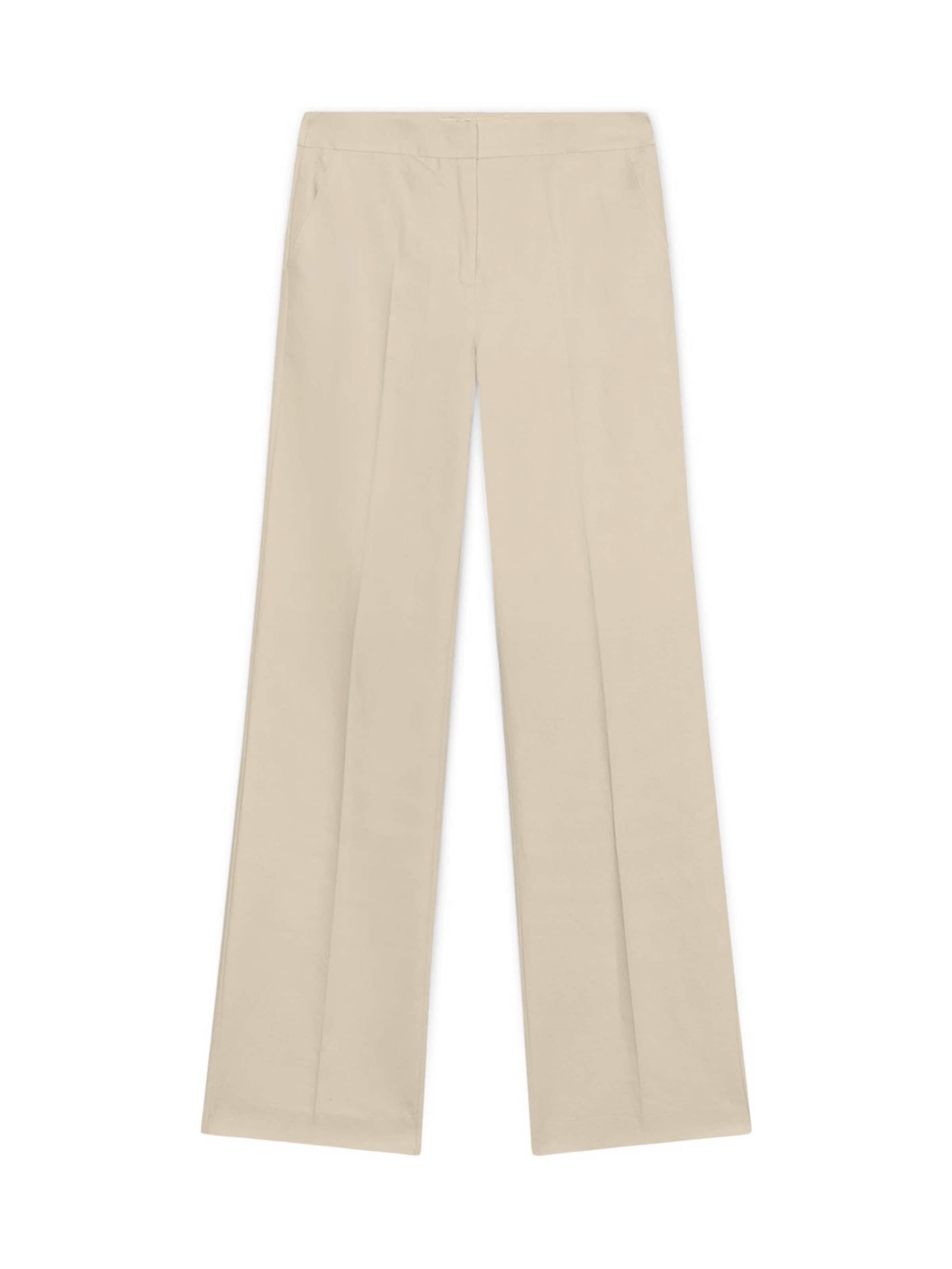 Wide Leg Pantalon Trussardi en beige : devant