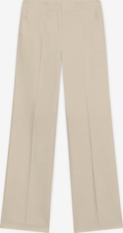 Wide Leg Pantalon Trussardi en beige : devant