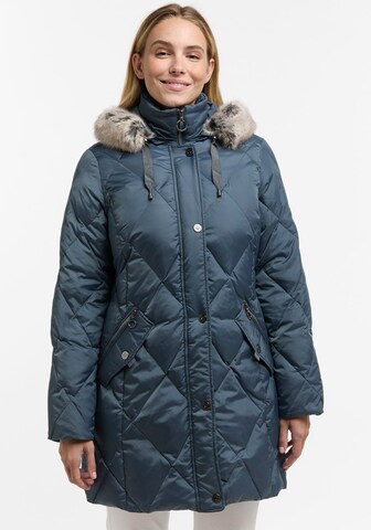 Barbara Lebek Winter Jacket in Blue: front