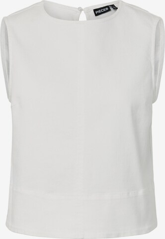 Haut 'PCSalume' PIECES en blanc : devant