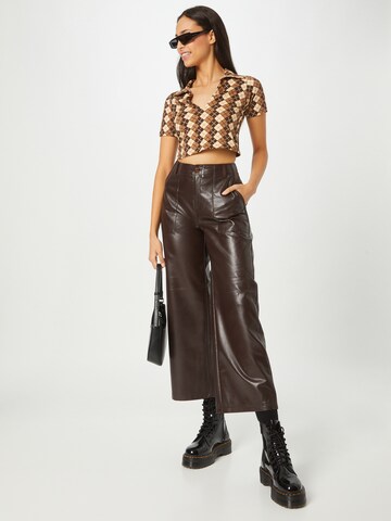 Wide Leg Pantalon s.Oliver en marron