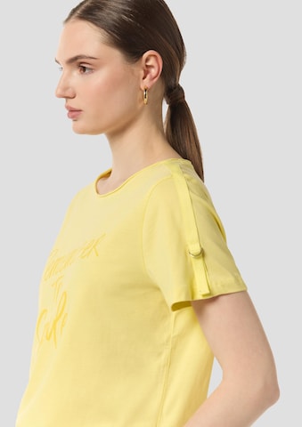 T-shirt comma casual identity en jaune