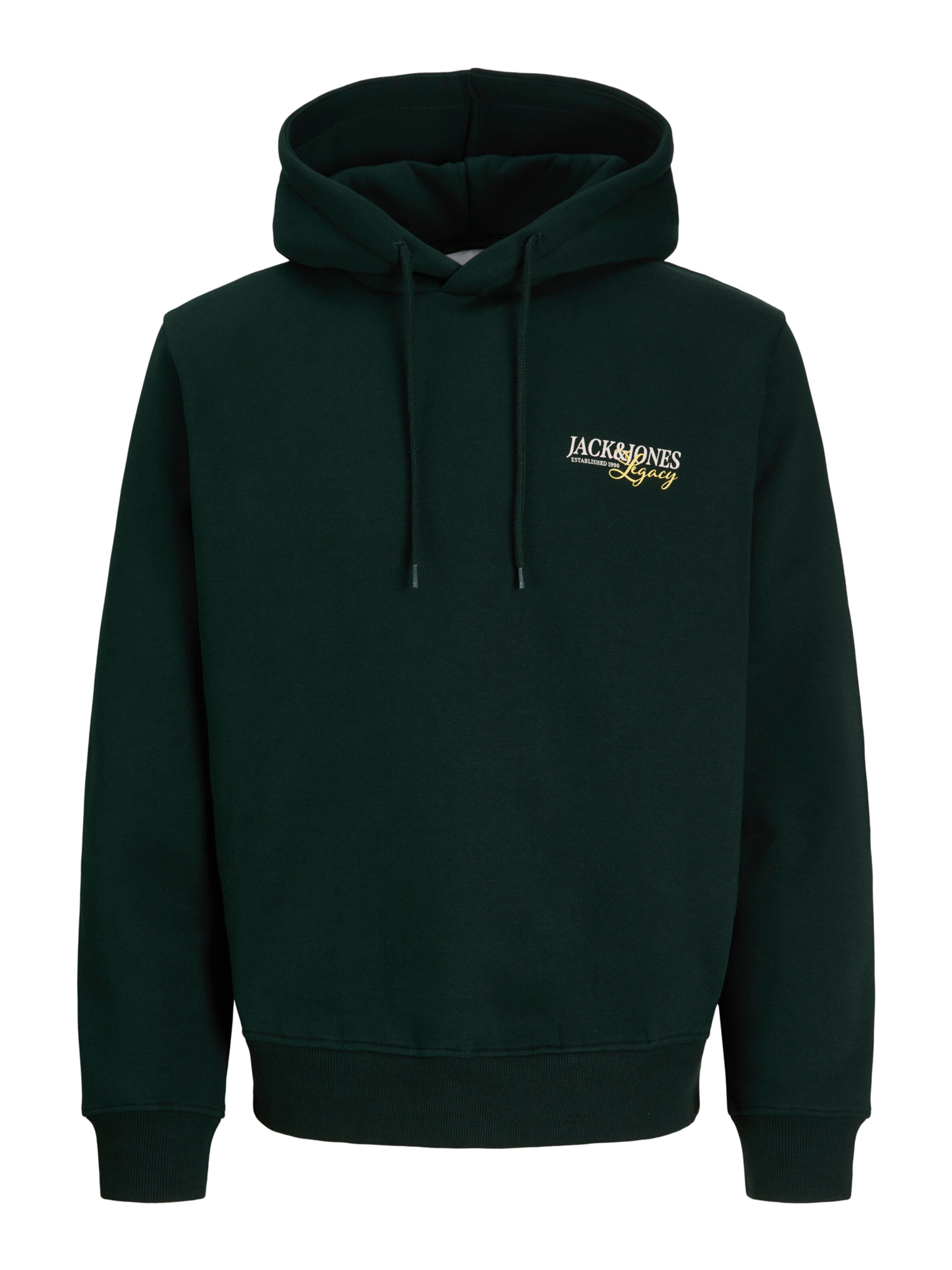 JACK & JONES Sweatshirt 'JJJADE' in XS in Yellow / Fir / White, Item view