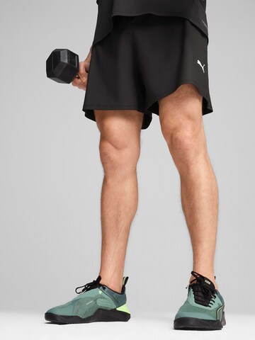 PUMA Regular Sportbroek 'Train 7' in Zwart: voorkant