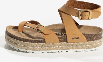 Bayton Sandal 'Den' i gul: framsida