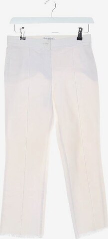 CHANEL Pants in M in White: front