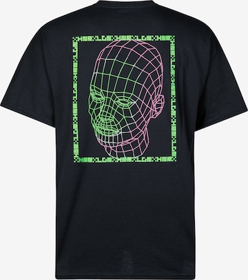 HNR LDN Shirt 'RAVE FACE' in Black: front