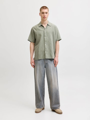 JACK & JONES Comfort Fit Hemd 'JORMontauk' in Grün