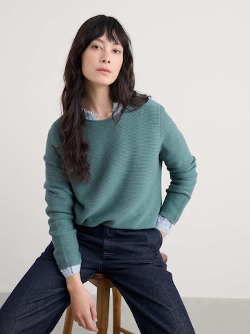 Pull-over 'Makers' Seasalt Cornwall en bleu : devant
