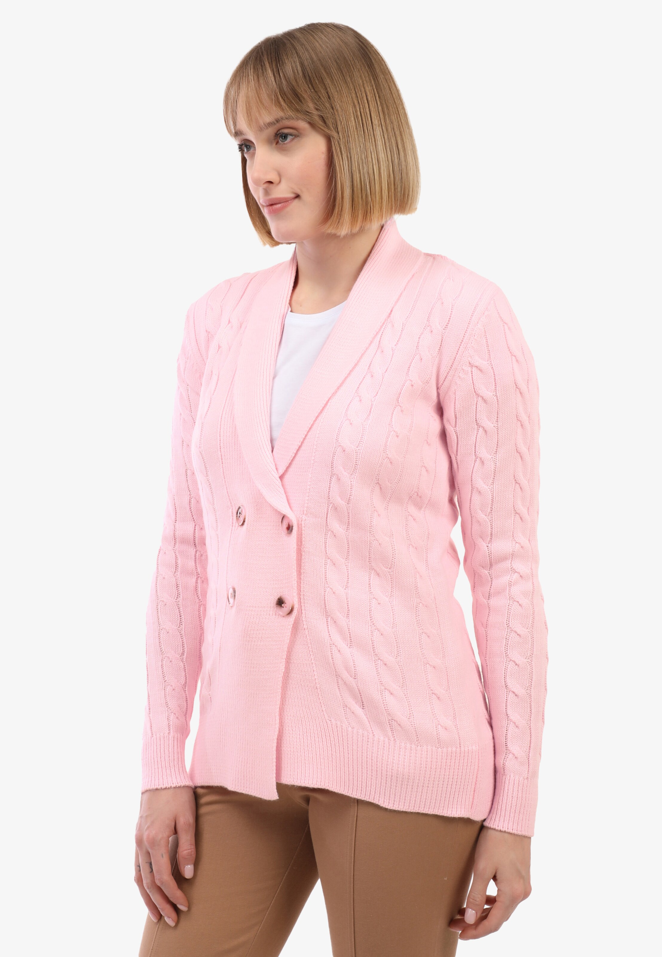 Felix Hardy Knit cardigan in Pink