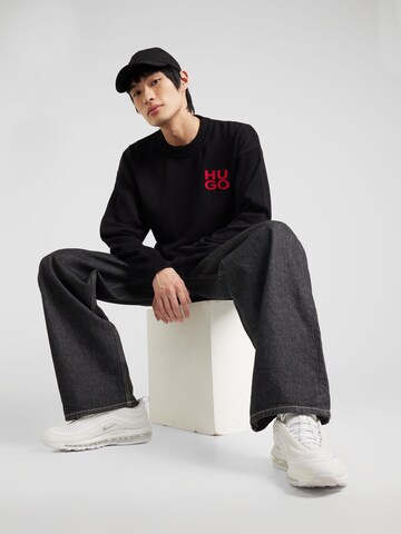 HUGO Pullover 'SAN CASSIANO' in Schwarz