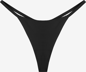 GOD SAVE QUEENS Thong 'Second Skin' in Grey: front
