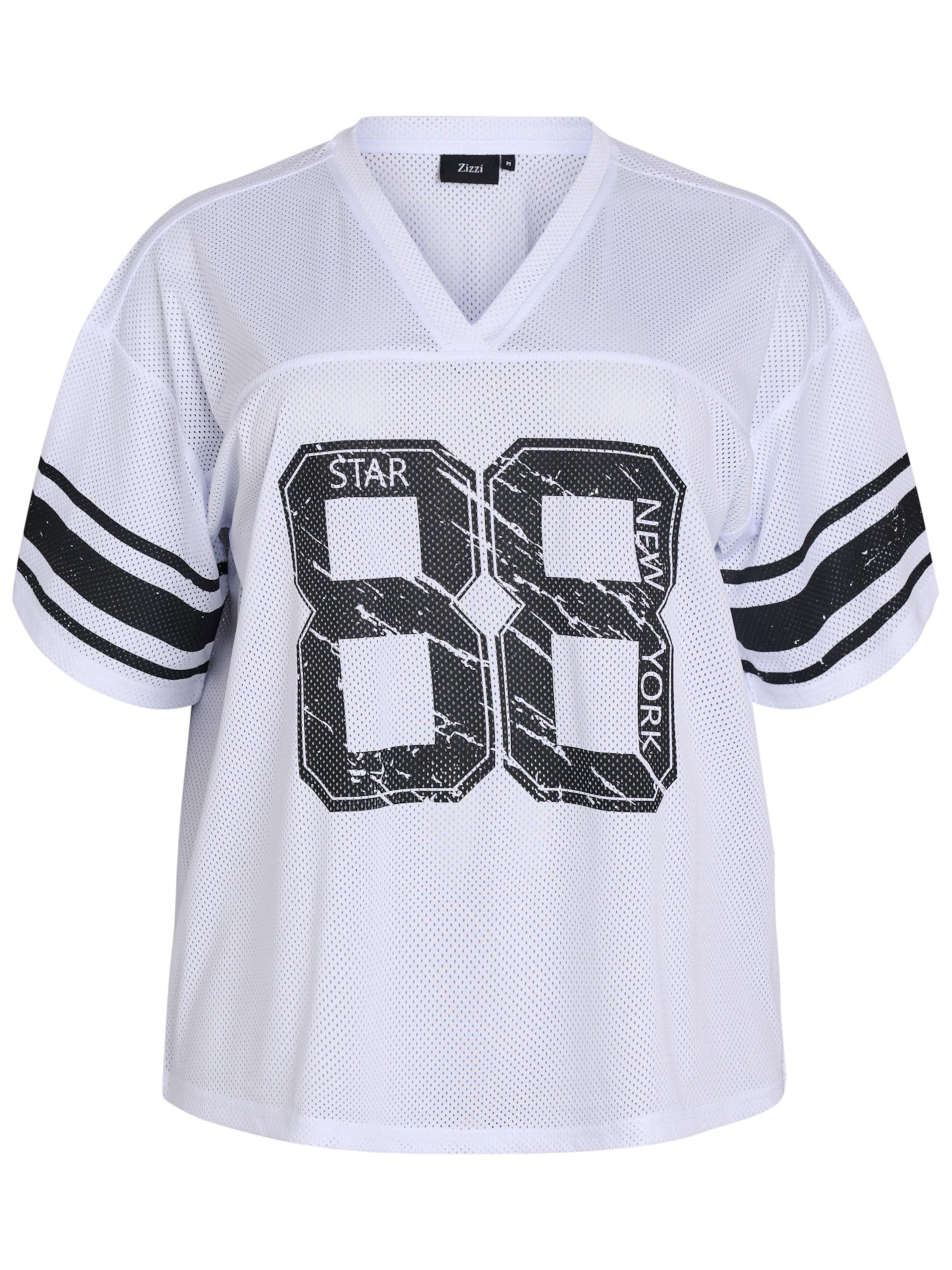 Zizzi Tričko 'Elulla' - Biela: predná strana