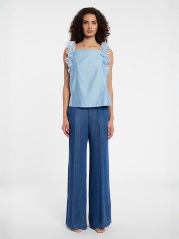 Ana Alcazar Top 'Drina' in Blau