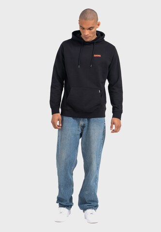 Oldskull Sweatshirt 'Retro Pixel Lady Logo Graphic' in Black