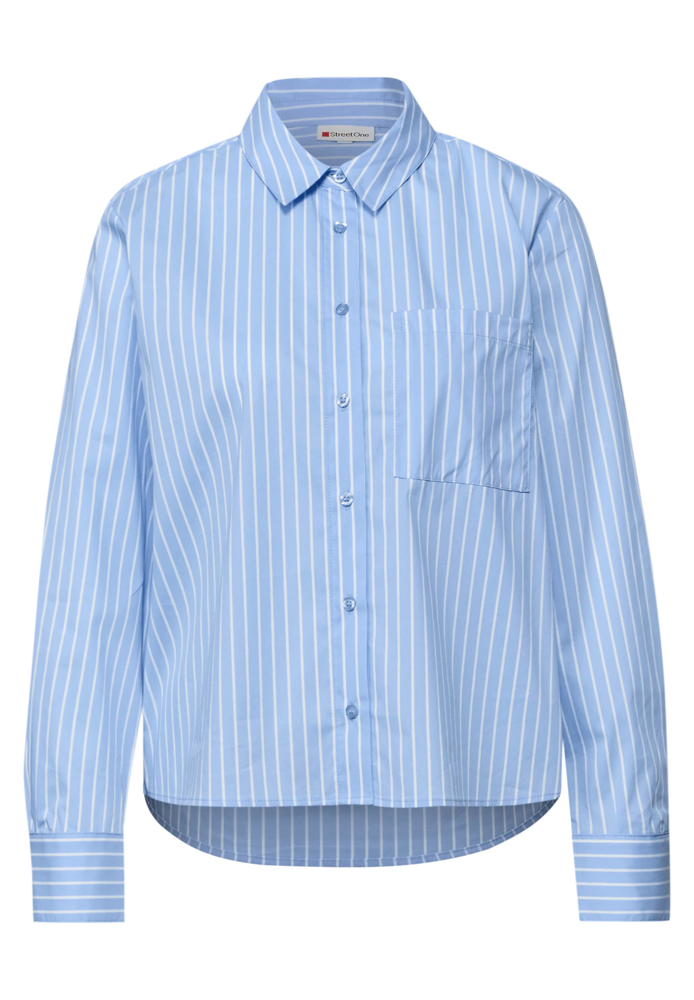 STREET ONE Bluse in blau / weiß, Produktansicht