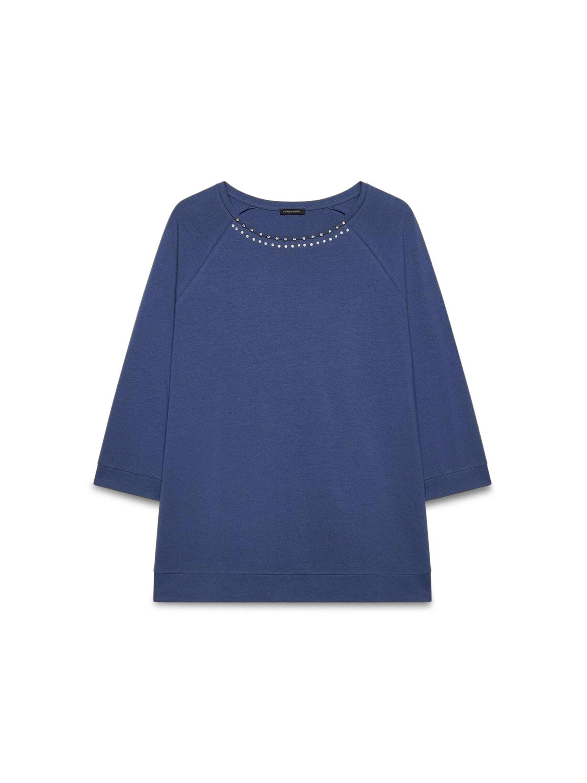 T-shirt Fiorella Rubino en bleu : devant
