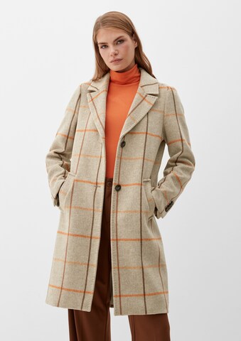 s.Oliver Between-Seasons Coat in Beige: front