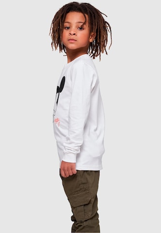 T-Shirt 'Mickey Mouse - Distressed Ponder' ABSOLUTE CULT en blanc