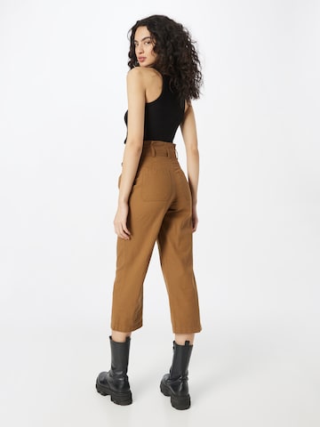 Warehouse Regular Pleat-front trousers in Brown
