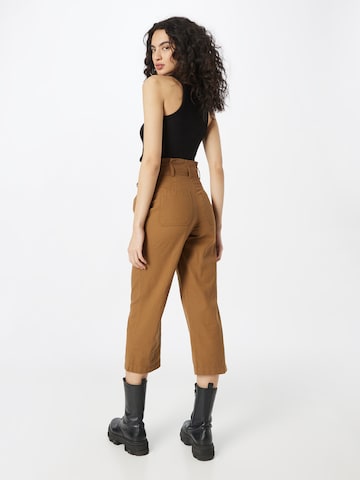 Regular Pantalon à pince Warehouse en marron