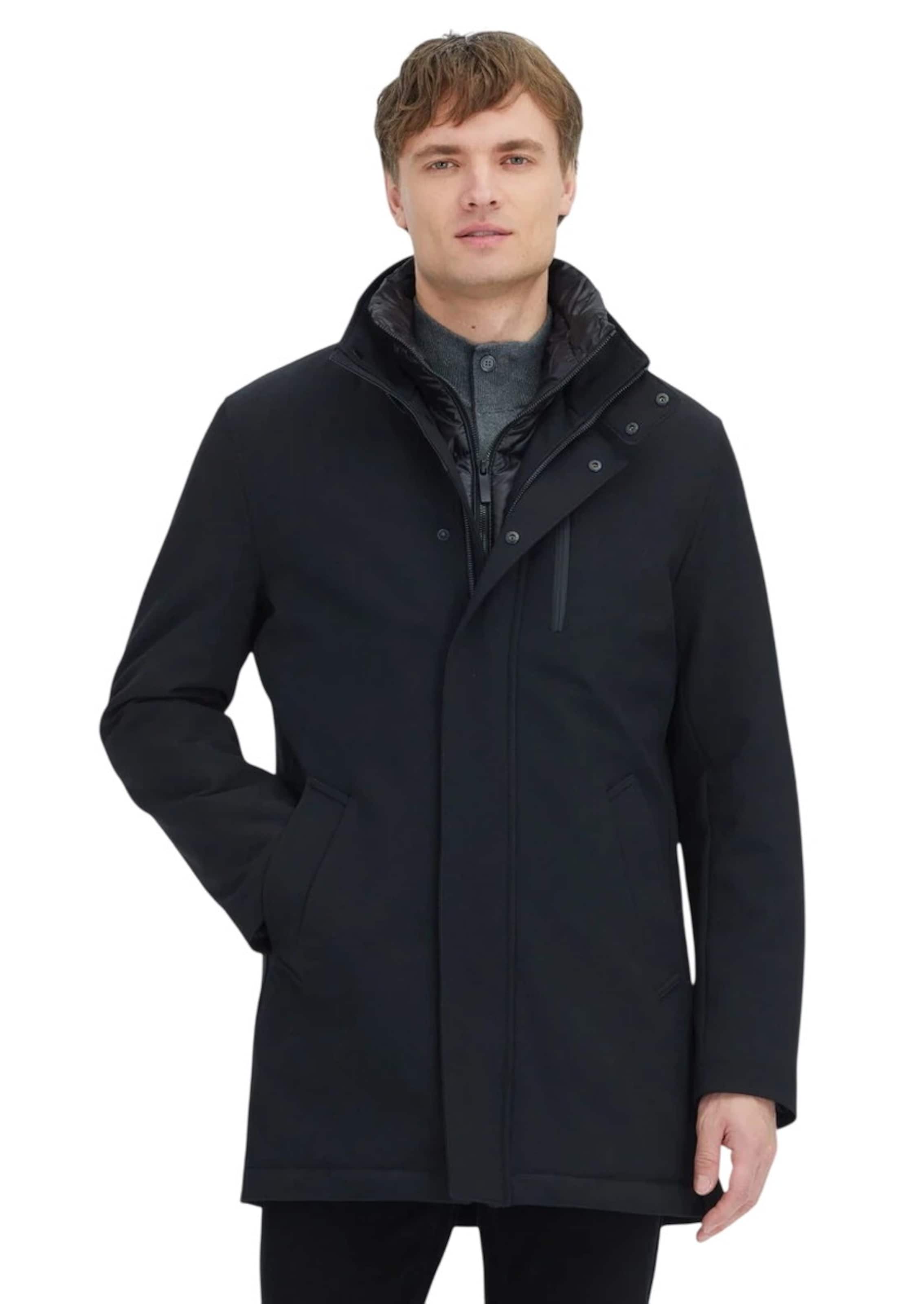 Ramsey Mantel in Schwarz: Vorderseite