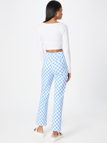 PIECES Flared Pants 'Sabina' in Blue